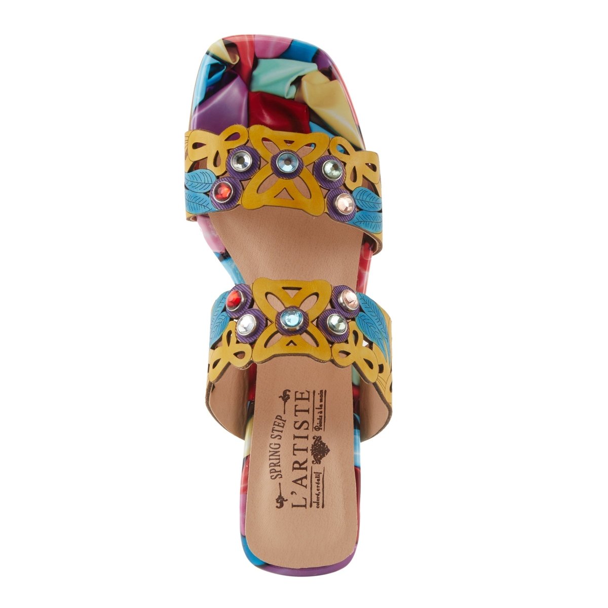 Spring Step Shoes L'artiste Dreamy Women's Multicolor Leather Sandals Pumps & Heels Dress Sandals by Spring Step Shoes – Don't Panic Shoes