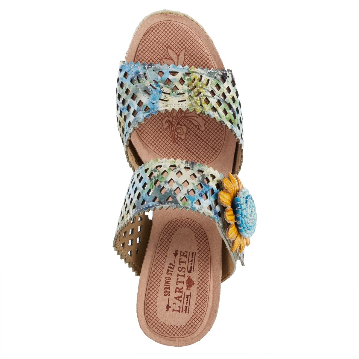 Spring Step Shoes L'artiste Evesgarden Sandals Women's Leather Wedge 3.25" Sandals by Spring Step Shoes – Don't Panic Shoes