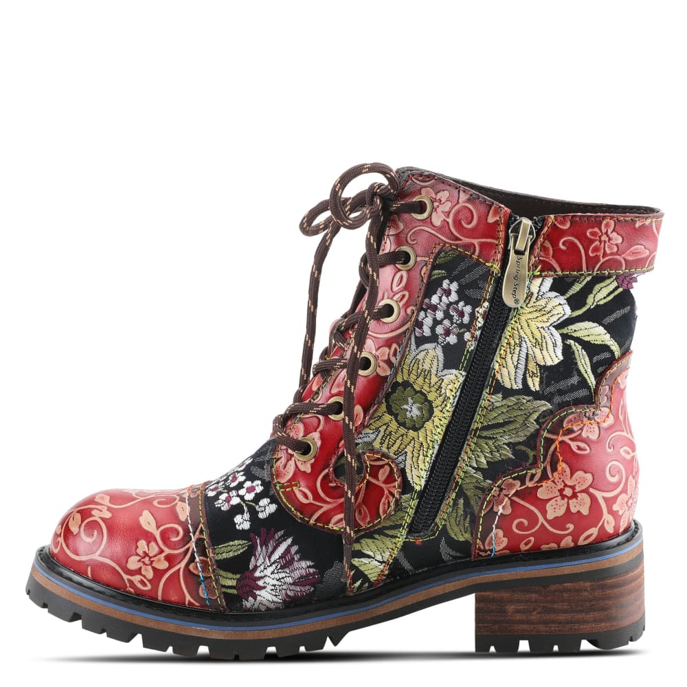 Spring Step Shoes L'artiste Fantastic Women's Floral Leather High Top Boots Shoes by Spring Step Shoes – Don't Panic Shoes