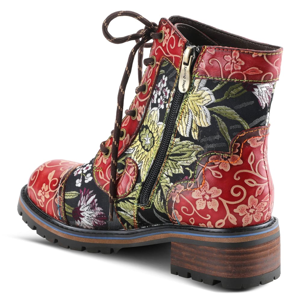 Spring Step Shoes L'artiste Fantastic Women's Floral Leather High Top Boots Shoes by Spring Step Shoes – Don't Panic Shoes