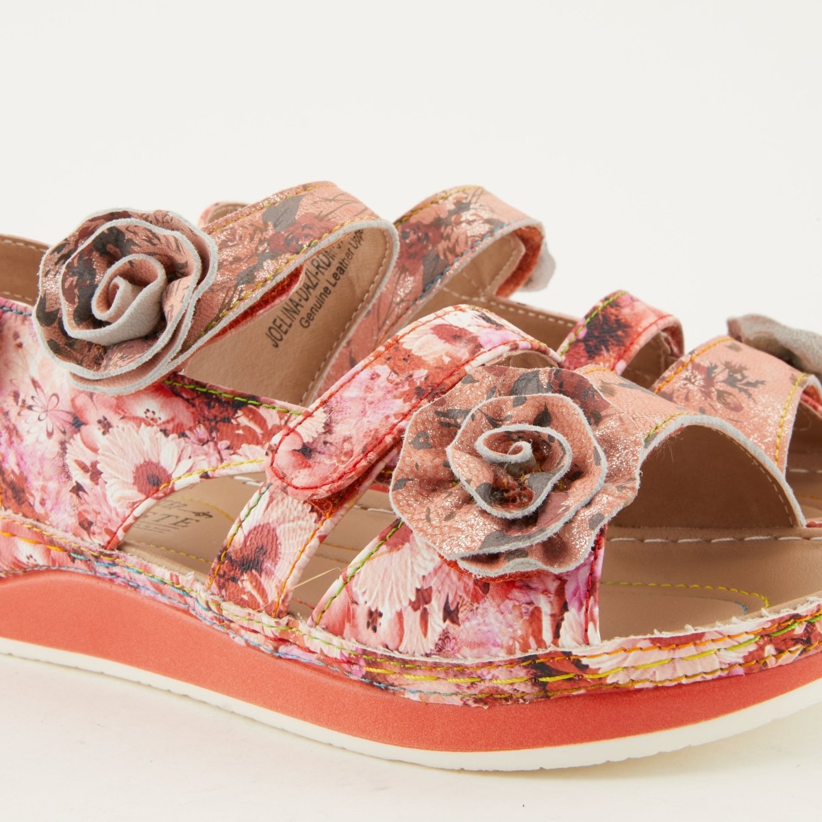 Spring Step Shoes L'artiste Joelina Dazi Women's Hand Painted Leather Sandals Ankle Strap Sandals by Spring Step Shoes – Don't Panic Shoes