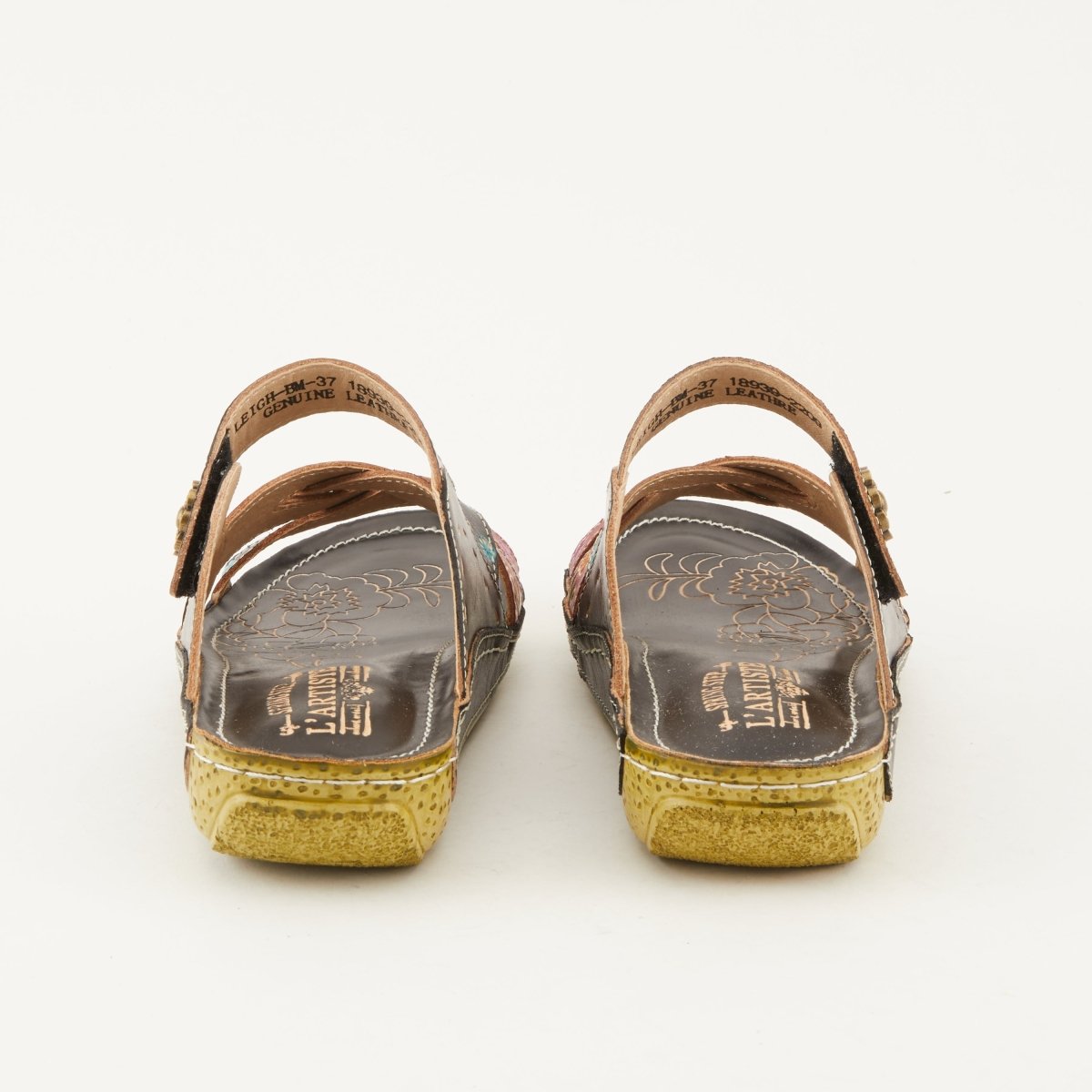 Spring Step ShoeS L'artiste Leigh Slide Sandal Women’s Hand Painted Leather Slide Sandals by Spring Step Shoes – Don't Panic Shoes