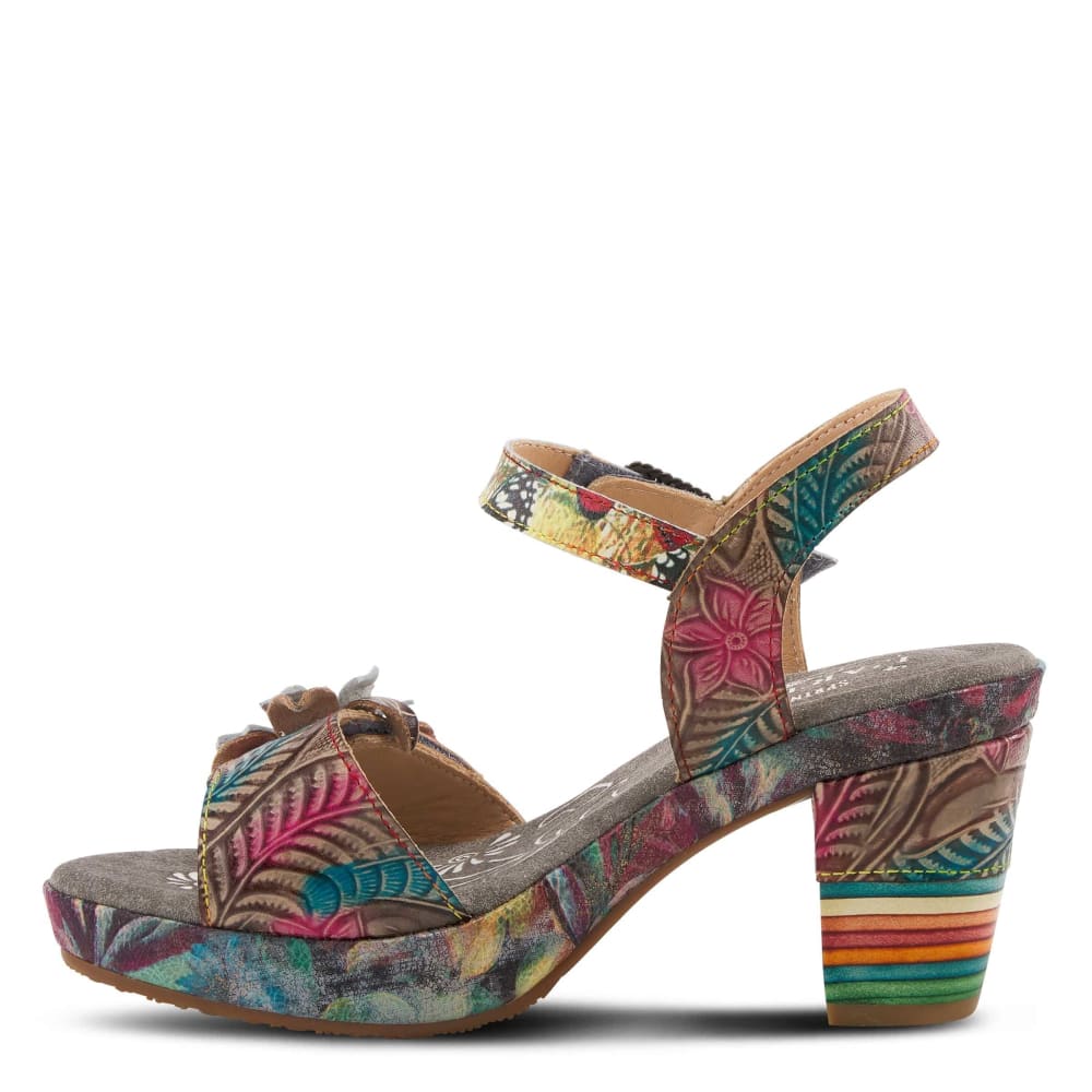 Spring Step Shoes L'artiste Leilanie Floral Slingback Sandals Shoes by Spring Step Shoes – Don't Panic Shoes