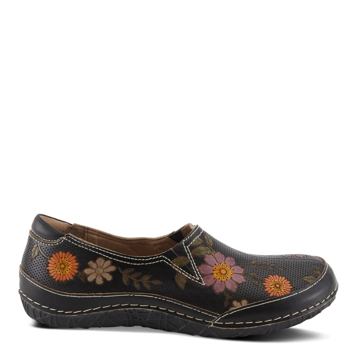 Spring Step Shoes L'artiste Libora Delite Women's Hand Painted Floral Design Shoes Moccasins Casual Shoes by Spring Step Shoes – Don't Panic Shoes