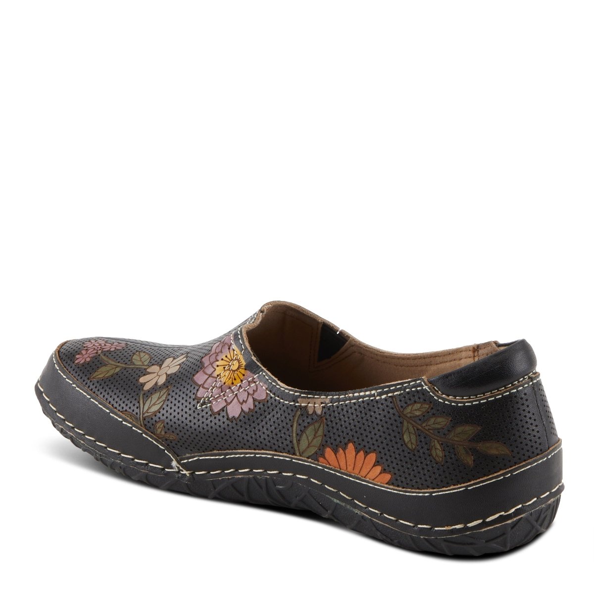 Spring Step Shoes L'artiste Libora Delite Women's Hand Painted Floral Design Shoes Moccasins Casual Shoes by Spring Step Shoes – Don't Panic Shoes
