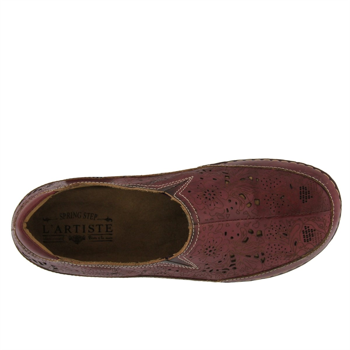 Spring Step Shoes L'artiste Libora Women's Hand Painted Leather Loafers Slip - On Shoe by Spring Step Shoes – Don't Panic Shoes