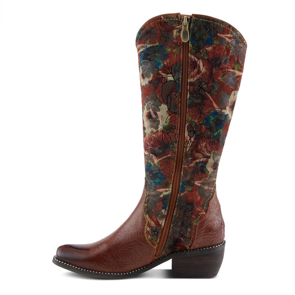 Spring Step Shoes L'artiste Rodeoqueen Viv Women's Western Flair Cowgirl Leather And Velvet Boots Western Casual Boots by Spring Step Shoes – Don't Panic Shoes