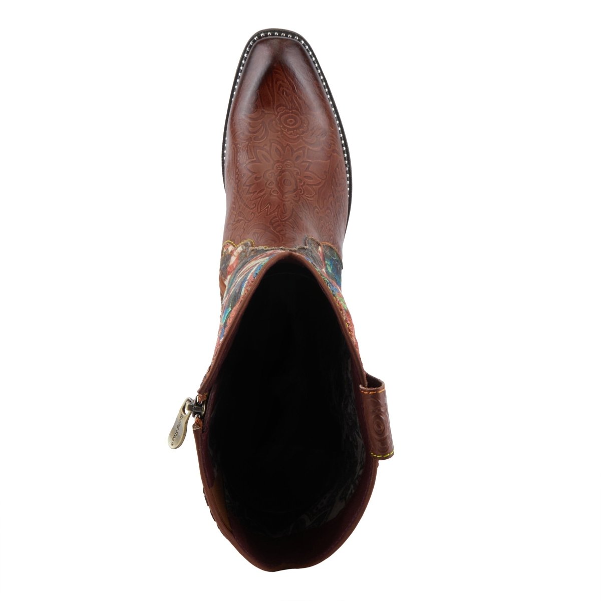 Spring Step Shoes L'artiste Rodeoqueen Viv Women's Western Flair Cowgirl Leather And Velvet Boots Western Casual Boots by Spring Step Shoes – Don't Panic Shoes