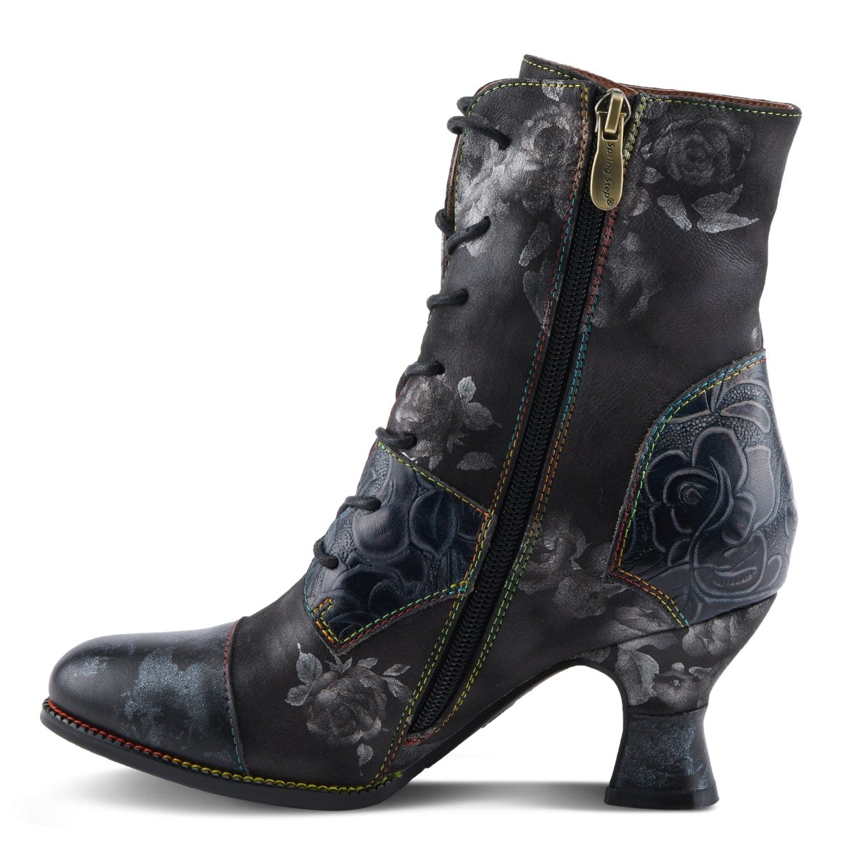 Spring Step Shoes L'artiste Roselia Stunin Women's Floral Booties Heels Dress Boots by Spring Step Shoes – Don't Panic Shoes