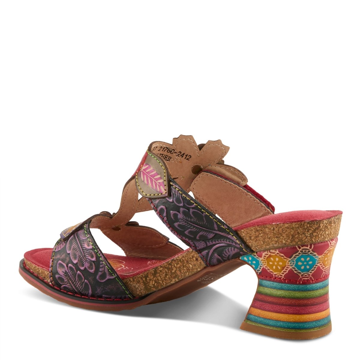 Spring Step Shoes L'artiste Rossie Heeled Sandals Women's Leather Multicolor Heeled Sandals by Spring Step Shoes – Don't Panic Shoes