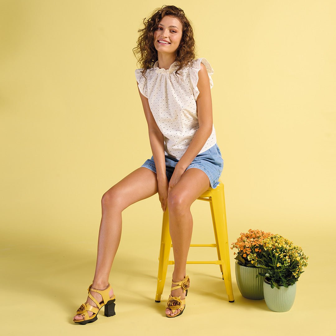 Spring Step ShoeS L'artiste Shelly Ankle Strap Sandal Women’s Hand Painted Leather Ankle Strap Sandal by Spring Step Shoes – Don't Panic Shoes