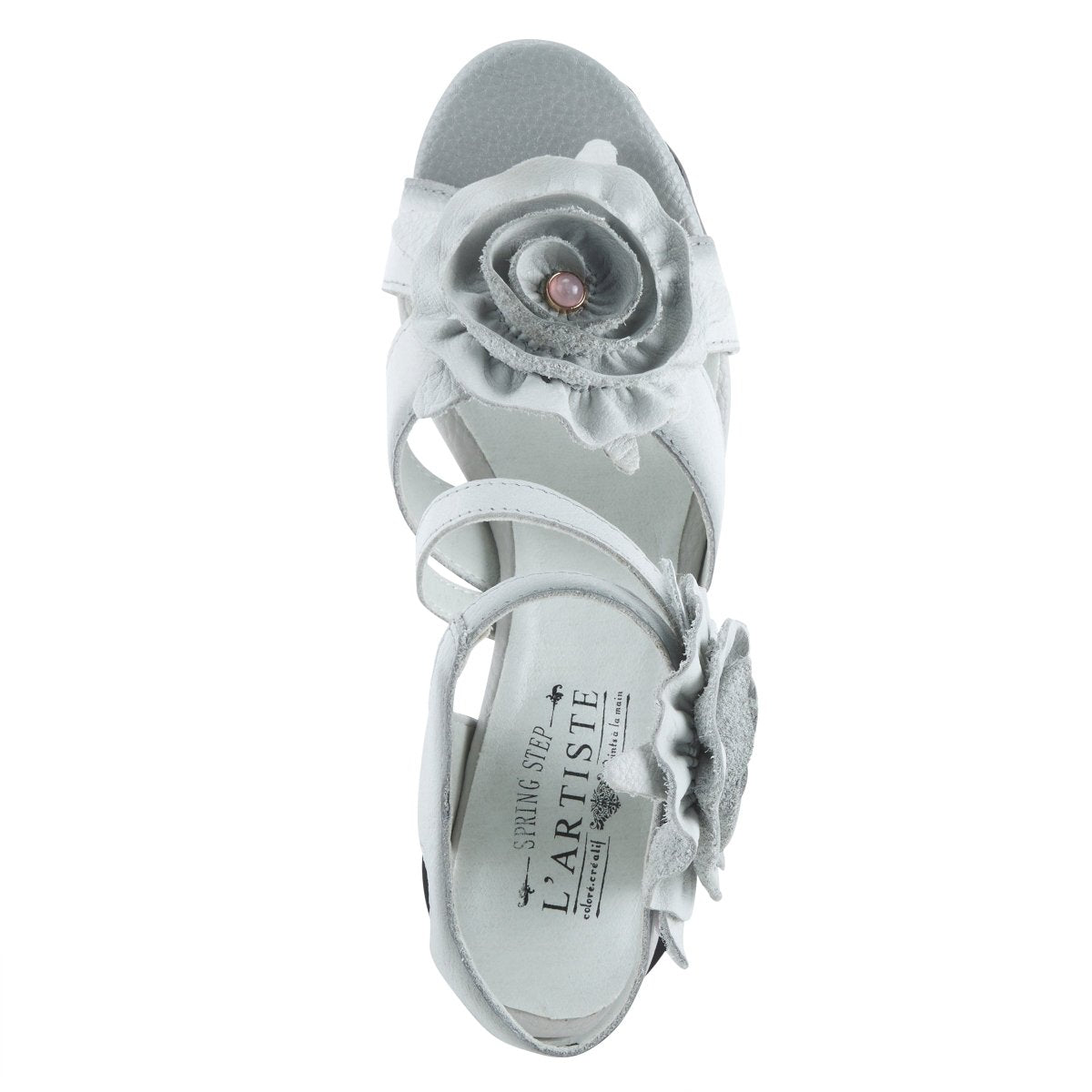 Spring Step ShoeS L'artiste Shelly Ankle Strap Sandal Women’s Hand Painted Leather Ankle Strap Sandal by Spring Step Shoes – Don't Panic Shoes