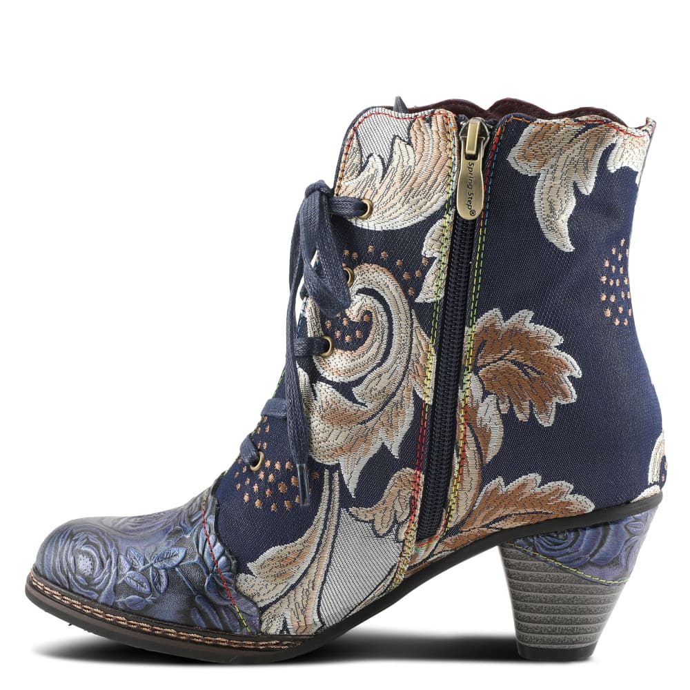 Spring Step Shoes L'artiste Siren Women's Embroidered Multicolor Boots Shoes by Spring Step Shoes – Don't Panic Shoes