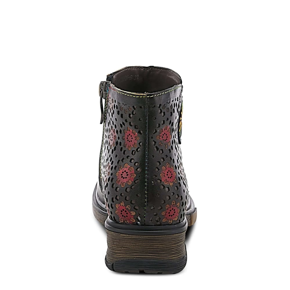 Spring Step Shoes L'artiste Starisborn Leather Floral Boots Shoes by Spring Step Shoes – Don't Panic Shoes