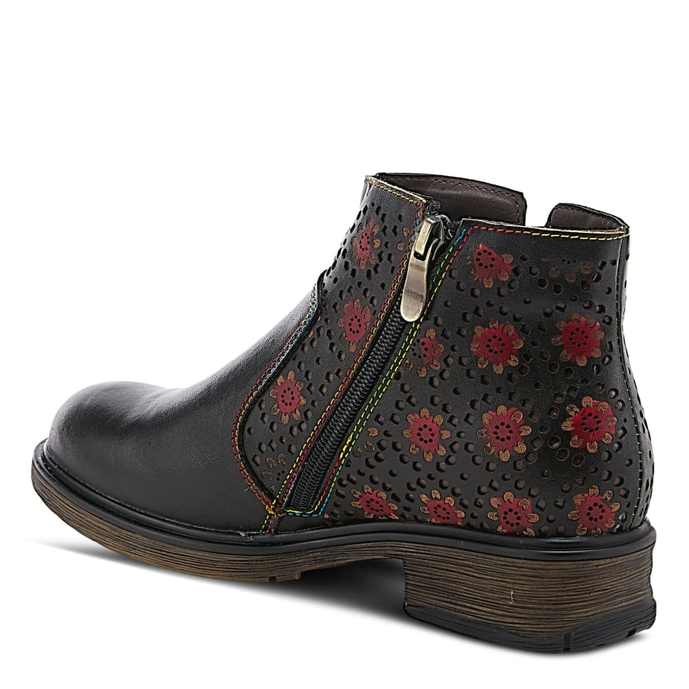 Spring Step Shoes L'artiste Starisborn Leather Floral Boots Shoes by Spring Step Shoes – Don't Panic Shoes