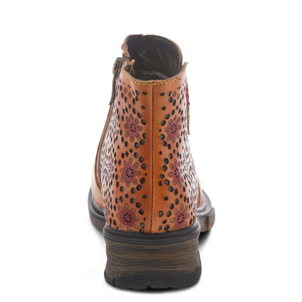 Spring Step Shoes L'artiste Starisborn Leather Floral Boots Shoes by Spring Step Shoes – Don't Panic Shoes