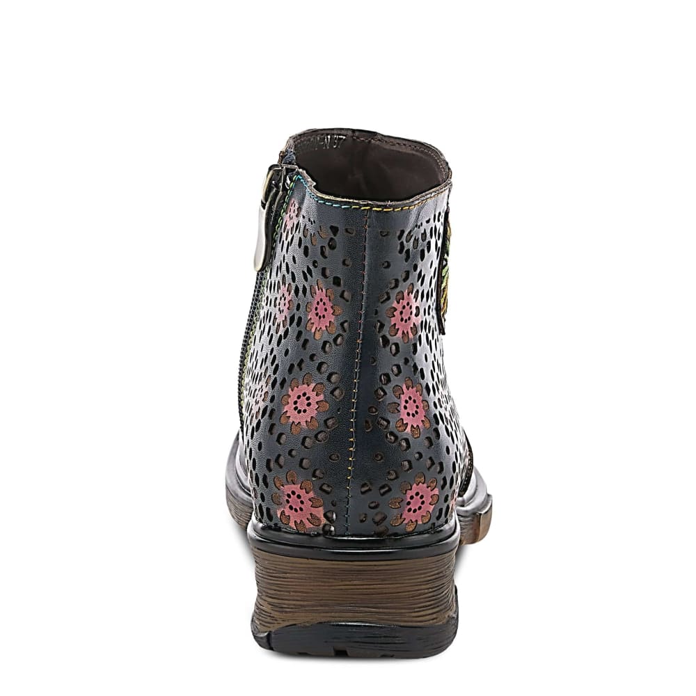 Spring Step Shoes L'artiste Starisborn Leather Floral Boots Shoes by Spring Step Shoes – Don't Panic Shoes