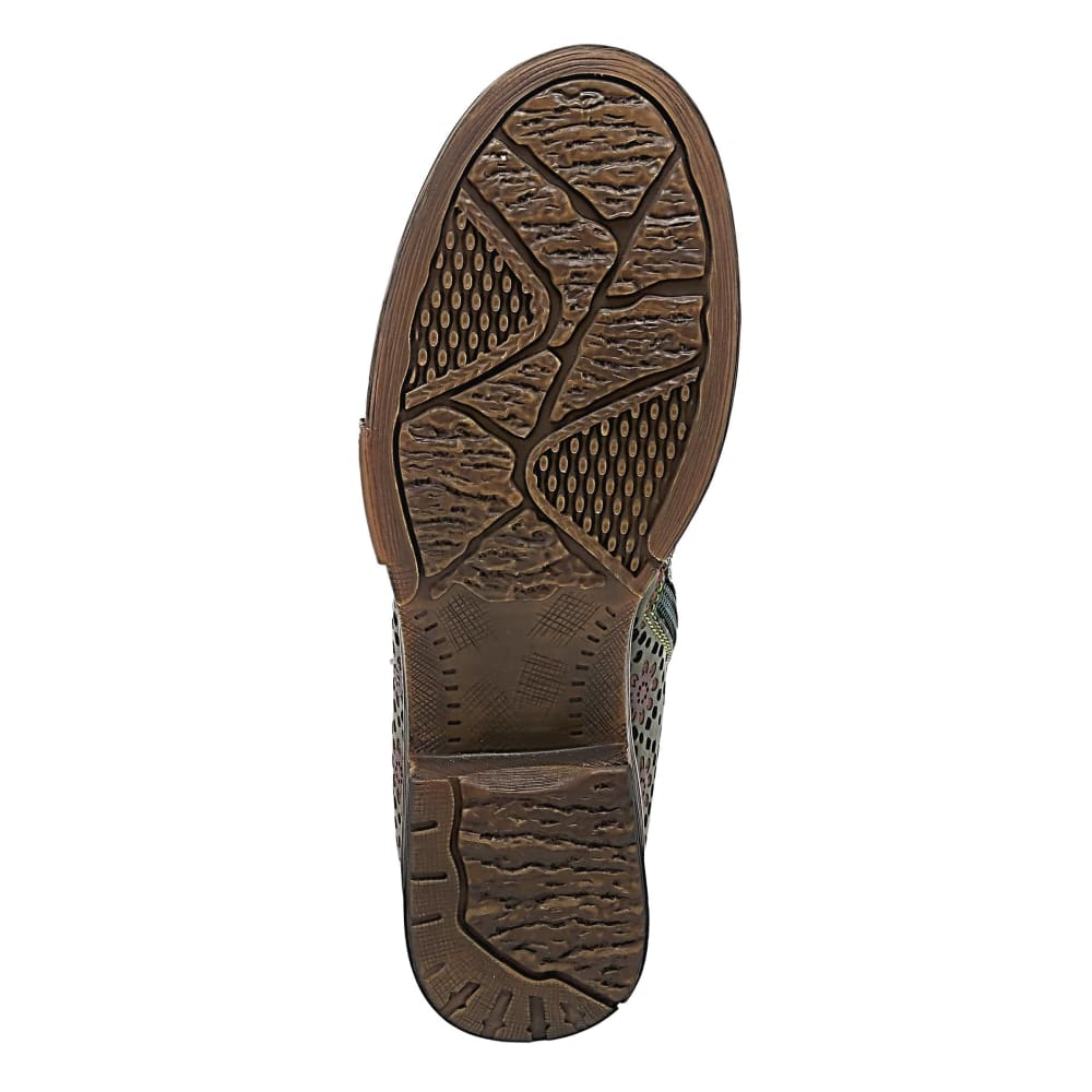 Spring Step Shoes L'artiste Starisborn Leather Floral Boots Shoes by Spring Step Shoes – Don't Panic Shoes