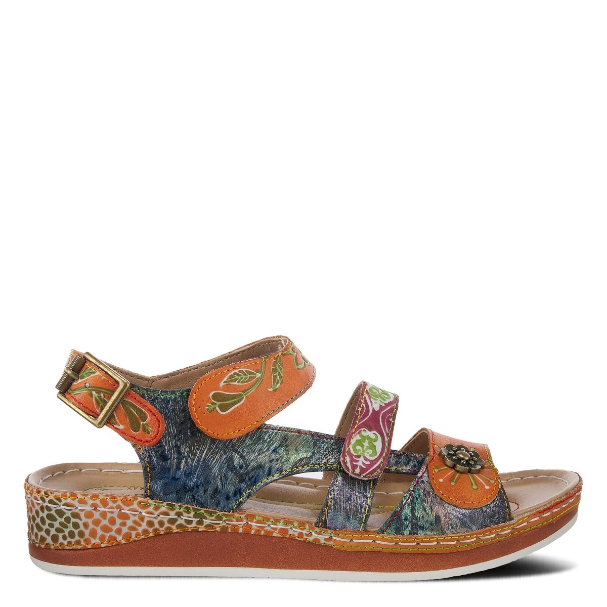 Spring Step Shoes L'artiste Sumacah Sandal Women's Hand Painted Leather Sandals by Spring Step Shoes – Don't Panic Shoes