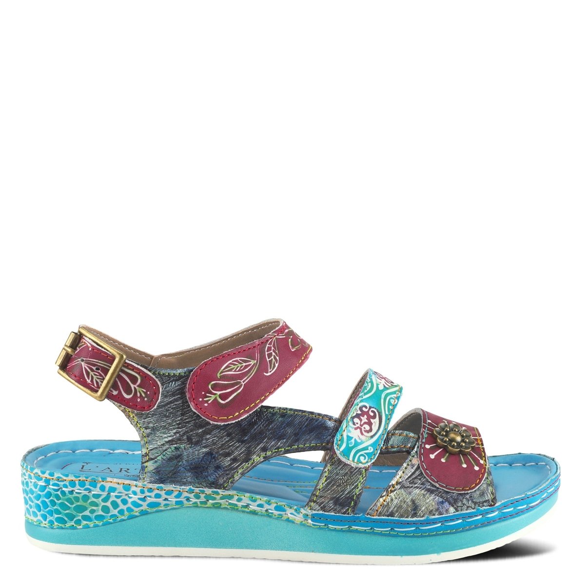 Spring Step Shoes L'artiste Sumacah Sandal Women's Hand Painted Leather Sandals by Spring Step Shoes – Don't Panic Shoes