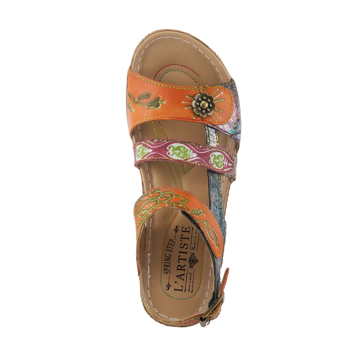 Spring Step Shoes L'artiste Sumacah Sandal Women's Hand Painted Leather Sandals by Spring Step Shoes – Don't Panic Shoes