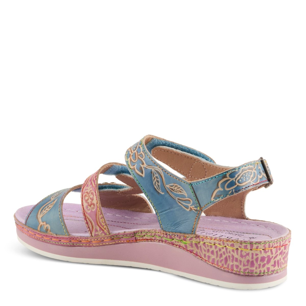 Spring Step Shoes L'artiste Sumacah Sandal Women's Hand Painted Leather Sandals by Spring Step Shoes – Don't Panic Shoes