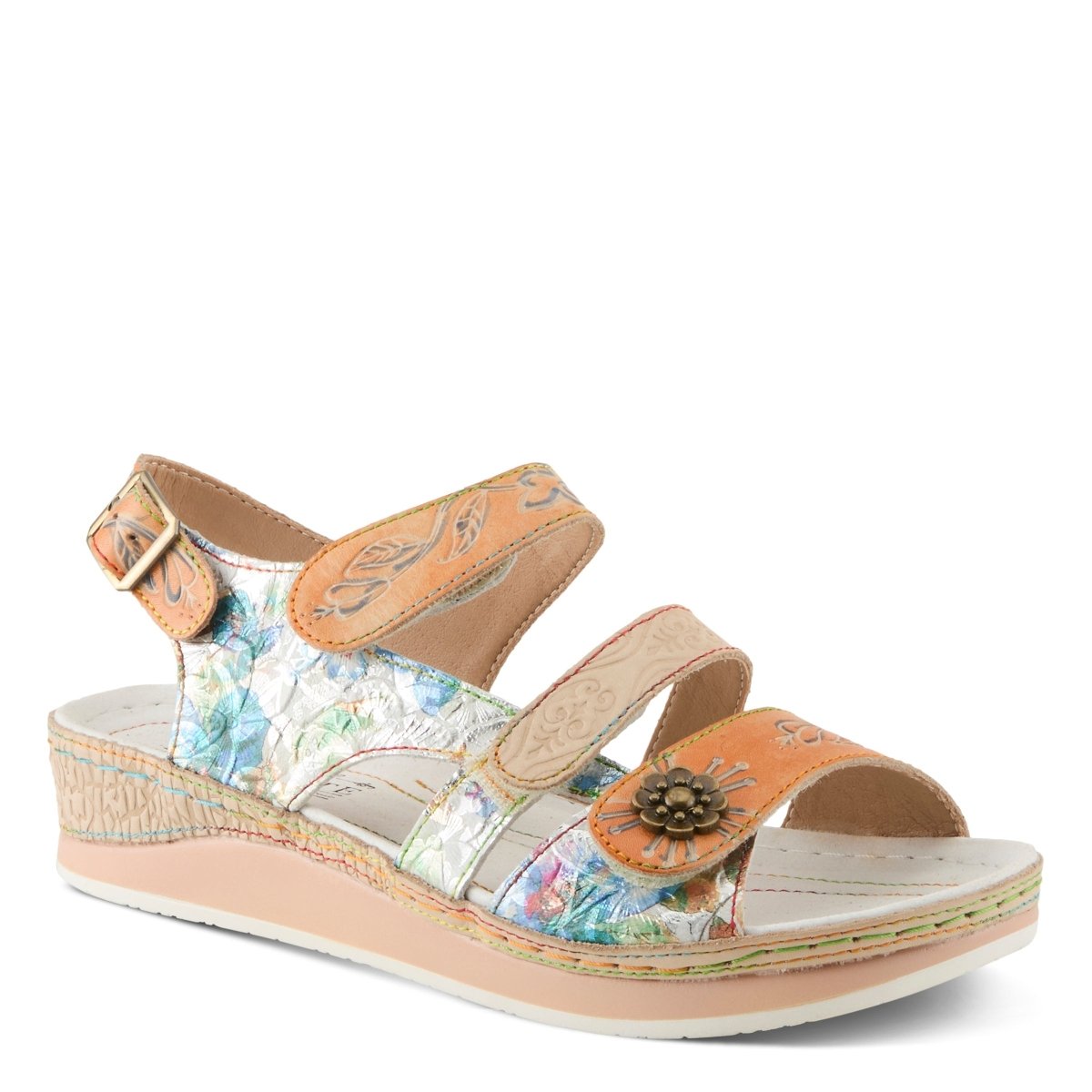 Spring Step Shoes L'artiste Sumacah Sandal Women's Hand Painted Leather Sandals by Spring Step Shoes – Don't Panic Shoes