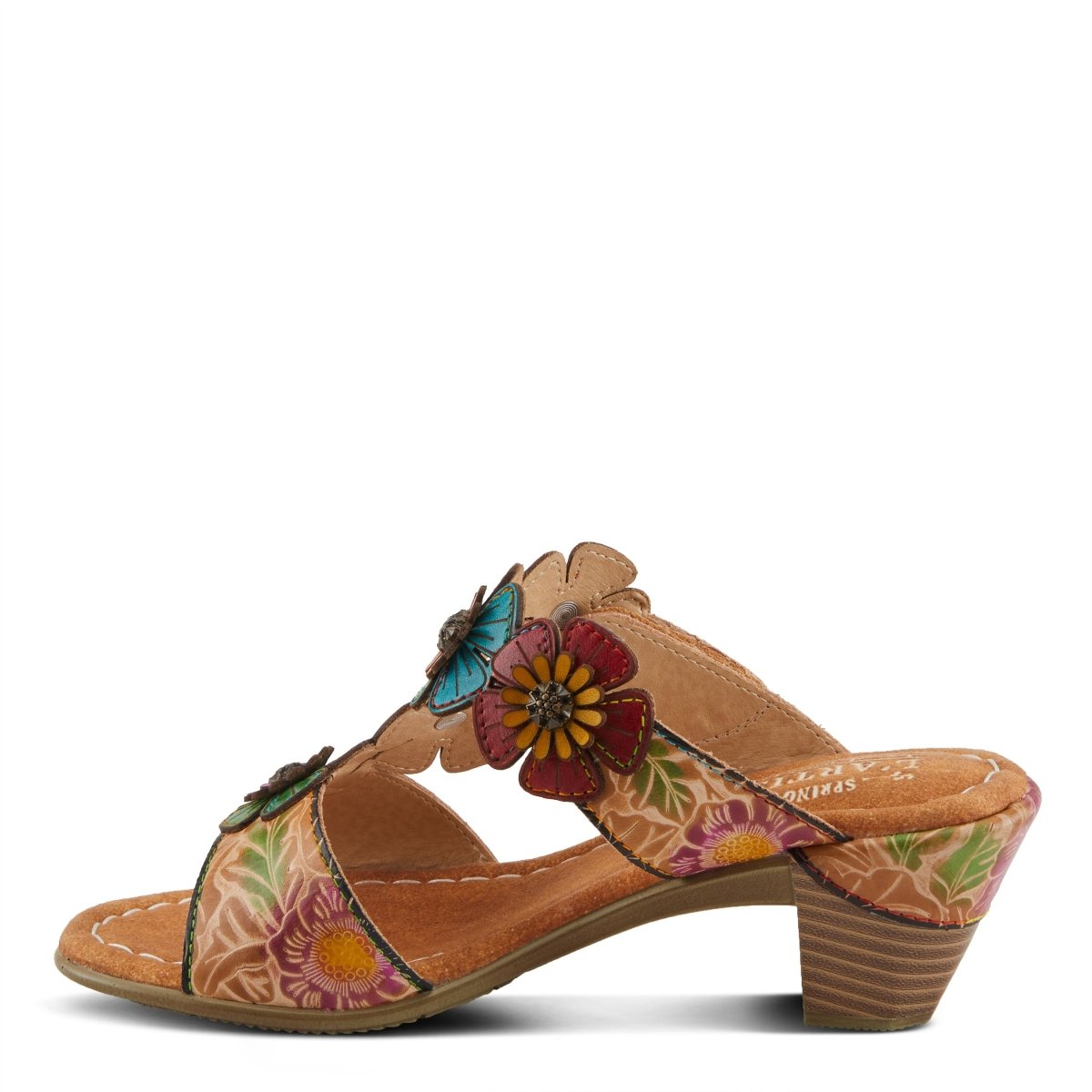 Spring Step Shoes L'artiste Summerfun Sandals Women's Leather Multicolor Pumps & Heels Casual Sandals by Spring Step Shoes – Don't Panic Shoes