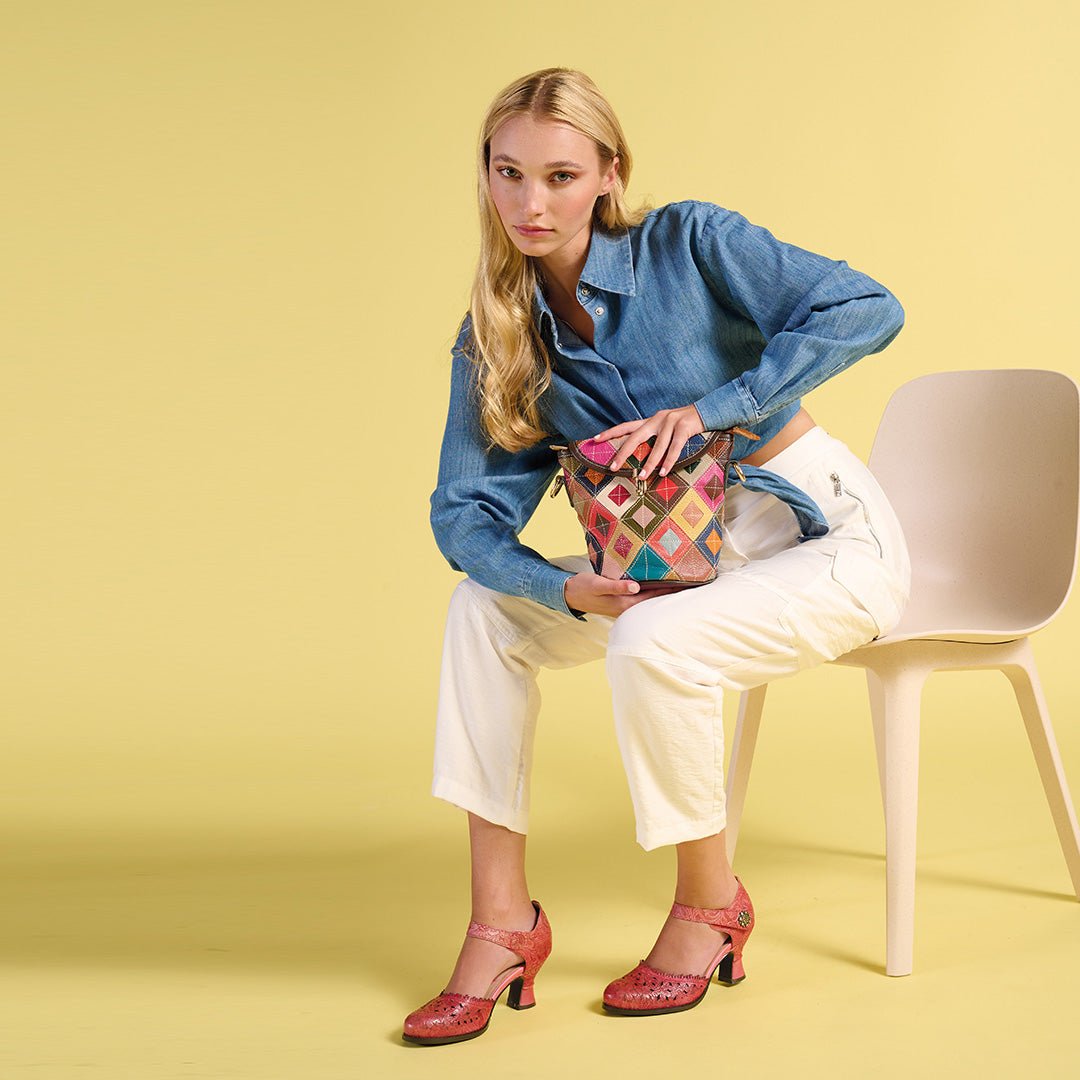 Spring Step ShoeS L'artiste Visionary Ankle Strap Shoe Women’s Hand Painted Leather Shoes by Spring Step Shoes – Don't Panic Shoes