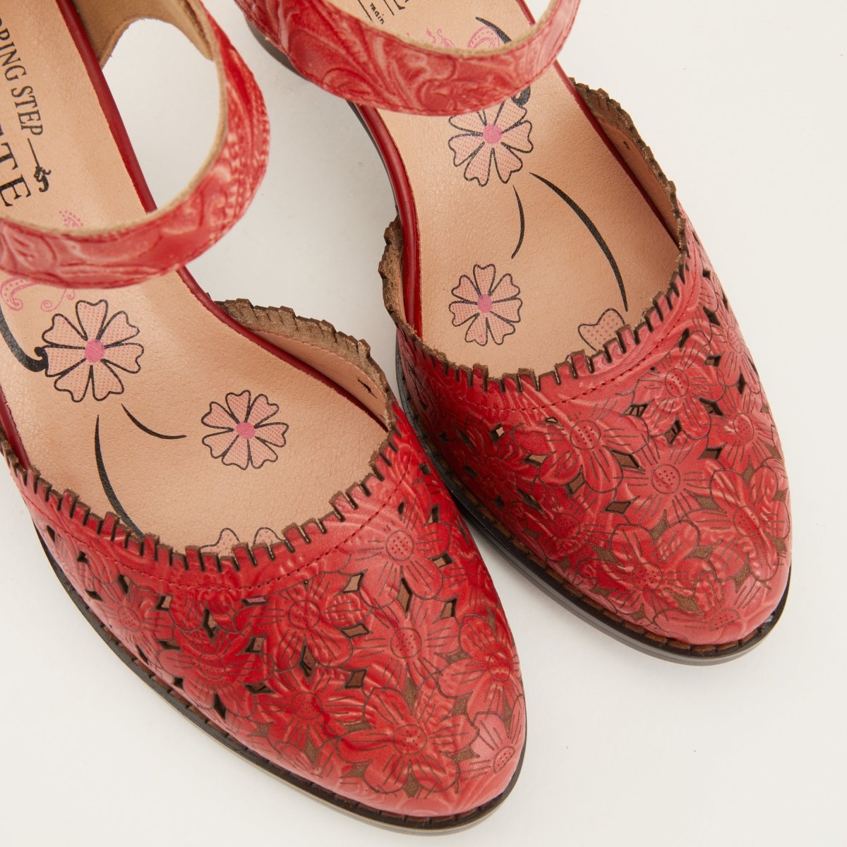 Spring Step ShoeS L'artiste Visionary Ankle Strap Shoe Women’s Hand Painted Leather Shoes by Spring Step Shoes – Don't Panic Shoes