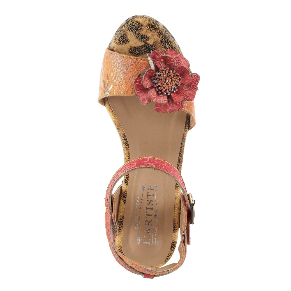 Spring Step Shoes L'artiste Wildcat Women's French Inspired Floral Sandals Shoes by Spring Step Shoes – Don't Panic Shoes