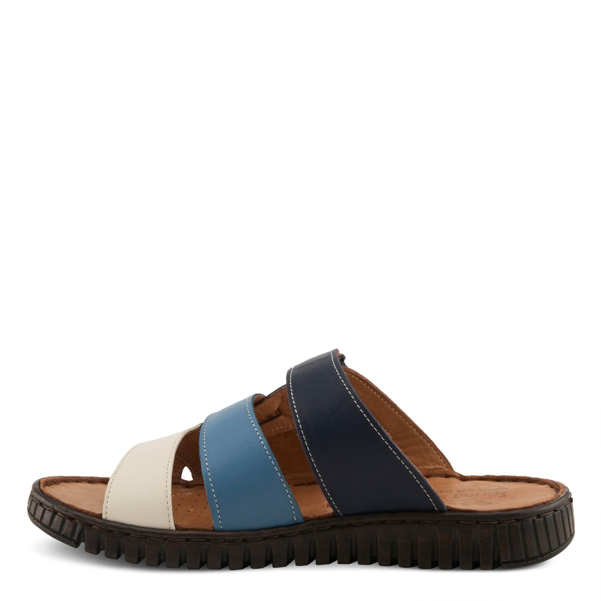 Spring Step ShoeS Olly Sandals Women’s Leather Slip On 1" Heel Slides Casual Sandals by Spring Step Shoes – Don't Panic Shoes