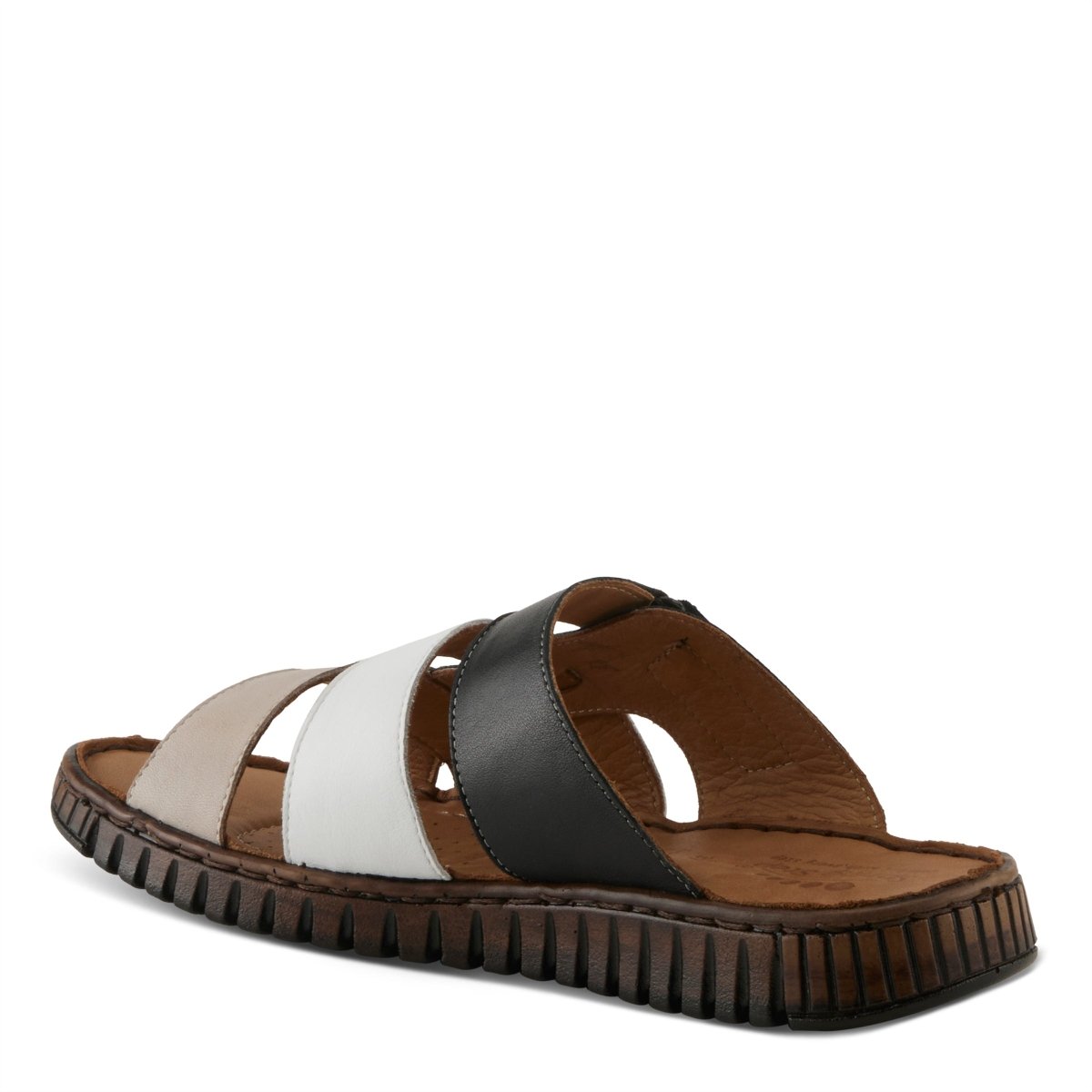 Spring Step ShoeS Olly Sandals Women’s Leather Slip On 1" Heel Slides Casual Sandals by Spring Step Shoes – Don't Panic Shoes