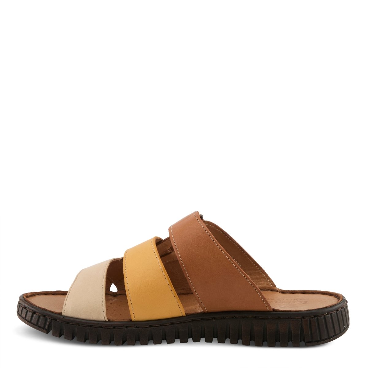 Spring Step ShoeS Olly Sandals Women’s Leather Slip On 1" Heel Slides Casual Sandals by Spring Step Shoes – Don't Panic Shoes