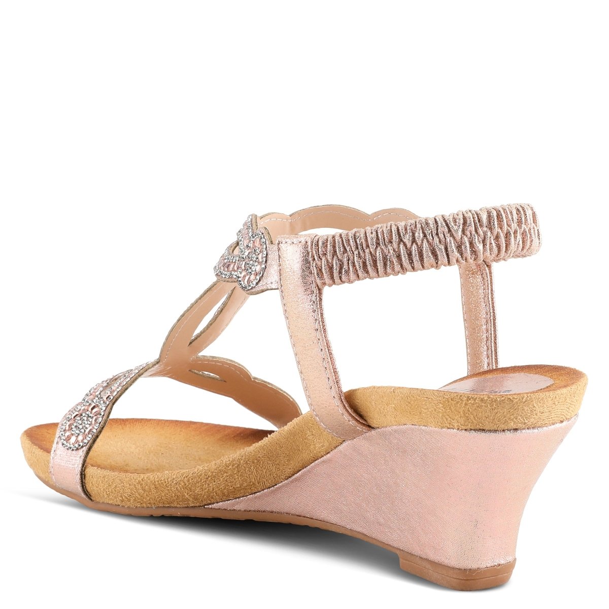 Spring Step ShoeS Patrizia Shining T Strap Sandals Women’s Wedge T - Strap Sandals by Spring Step Shoes – Don't Panic Shoes