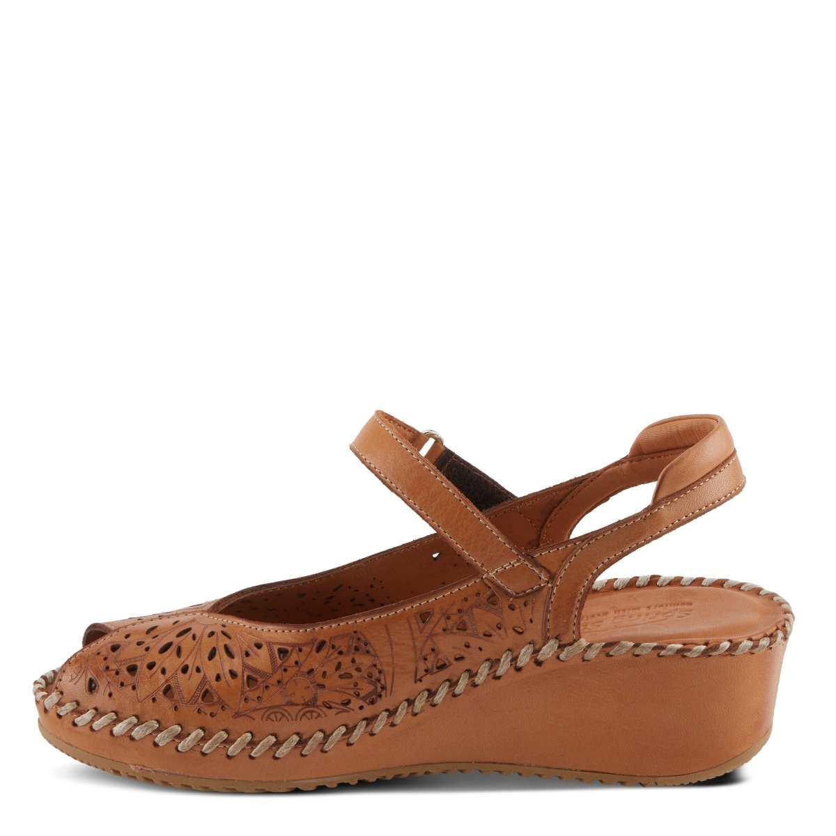 Spring Step ShoeS Santonio SAndals Women’s Leather Hook and Loop Wedges Casual Sandals by Spring Step Shoes – Don't Panic Shoes