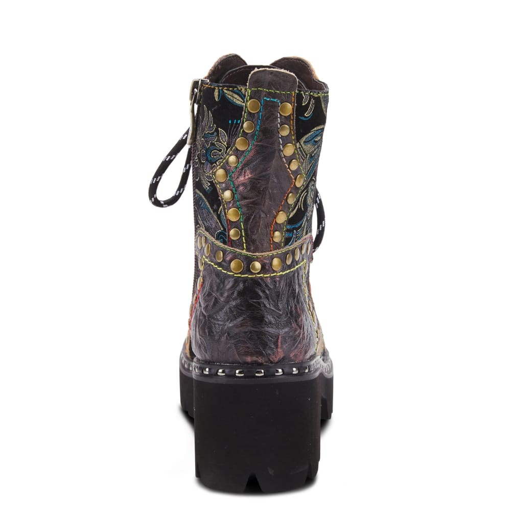 Spring Step Shoes Severe Women's Fabulous Charcoal Multi Leather Boots Shoes by Spring Step Shoes – Don't Panic Shoes