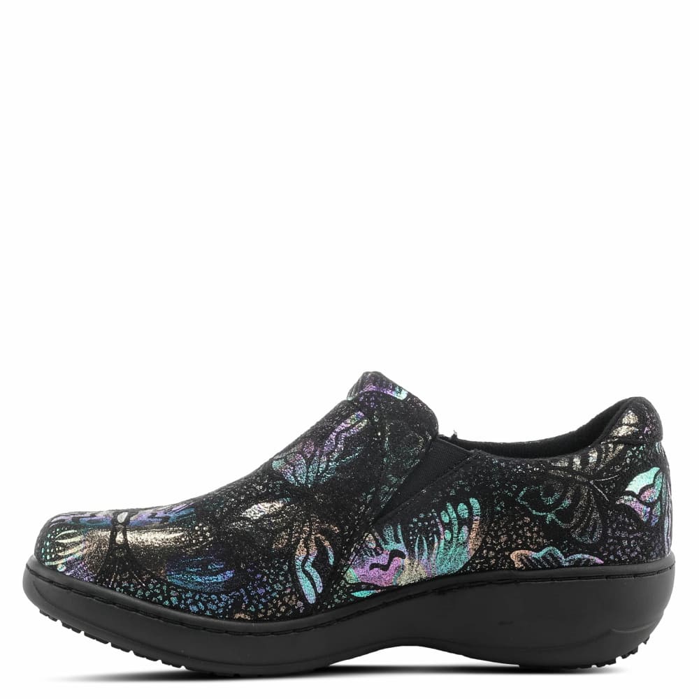 Spring Step Shoes Winfrey Flutter Women's Slip On Black Multi Shoes by Spring Step Shoes – Don't Panic Shoes