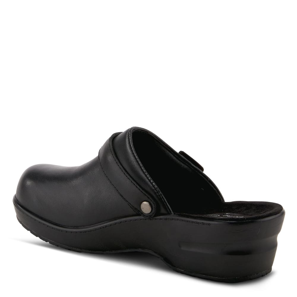Spring Step Shoes Women's Black Leather Clogs Shoes by Spring Step Shoes – Don't Panic Shoes