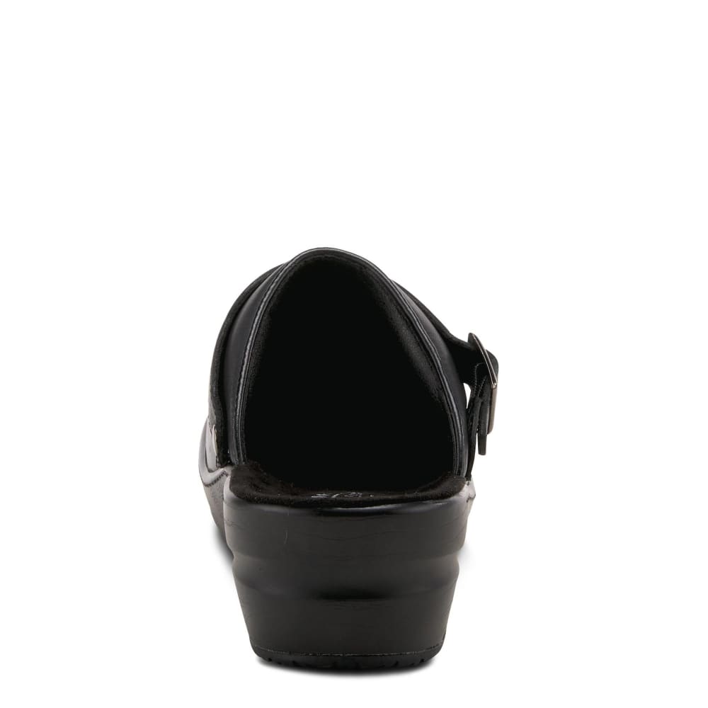Spring Step Shoes Women's Black Leather Clogs Shoes by Spring Step Shoes – Don't Panic Shoes