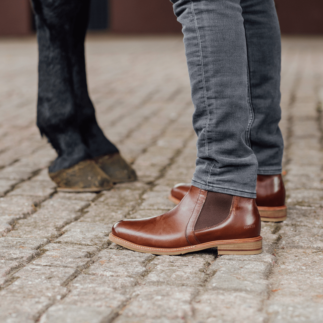 Steel Toe Chelsea Boot Wallace Amber Chelsea Boots by Proxon Premium Workwear – Don't Panic Shoes