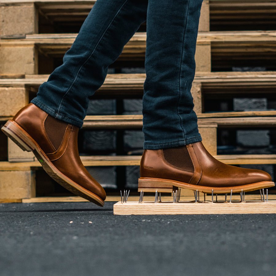 Steel Toe Chelsea Boot Wallace Amber Chelsea Boots by Proxon Premium Workwear – Don't Panic Shoes