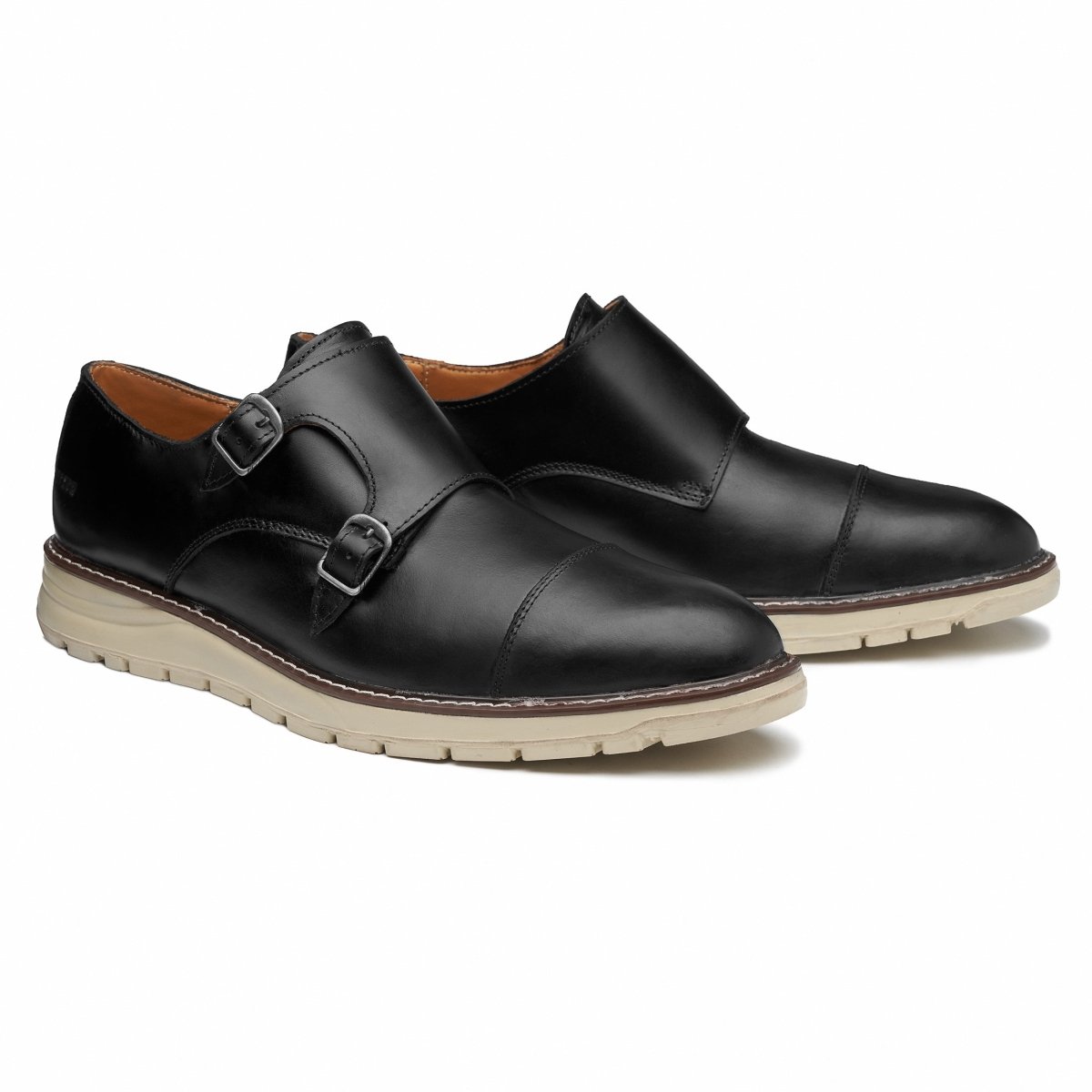 Steel Toe Monk Strap Shoe Grand Black Active Safe by Proxon Premium Workwear – Don't Panic Shoes