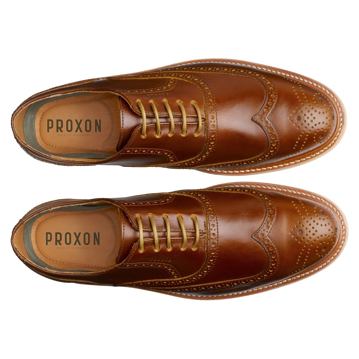 Steel Toe Oxford Shoe Pilot Amber Oxford by Proxon Premium Workwear – Don't Panic Shoes