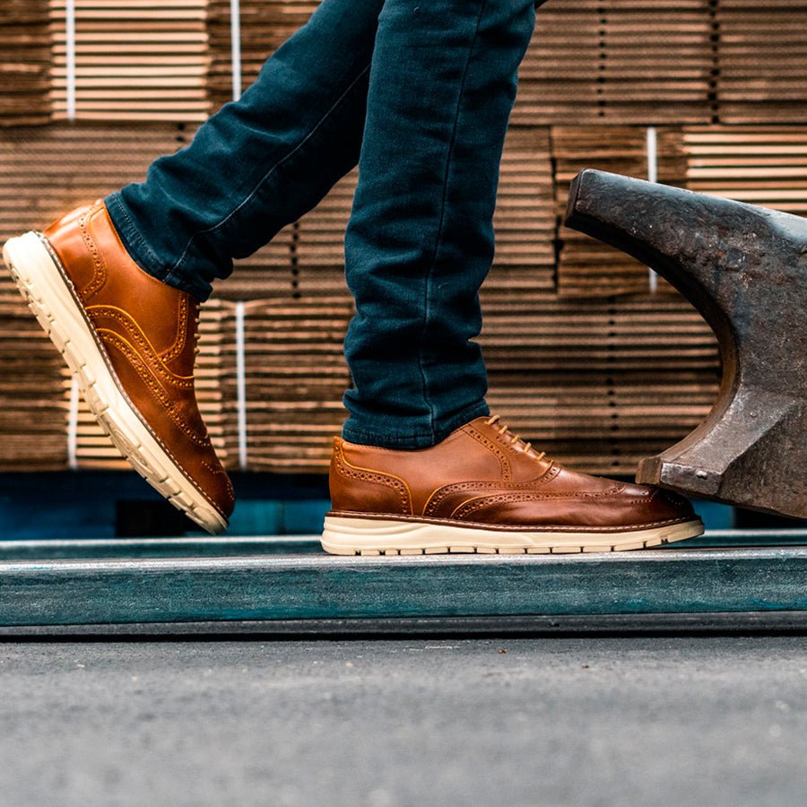 Steel Toe Oxford Shoe Volta Amber Active Safe by Proxon Premium Workwear – Don't Panic Shoes