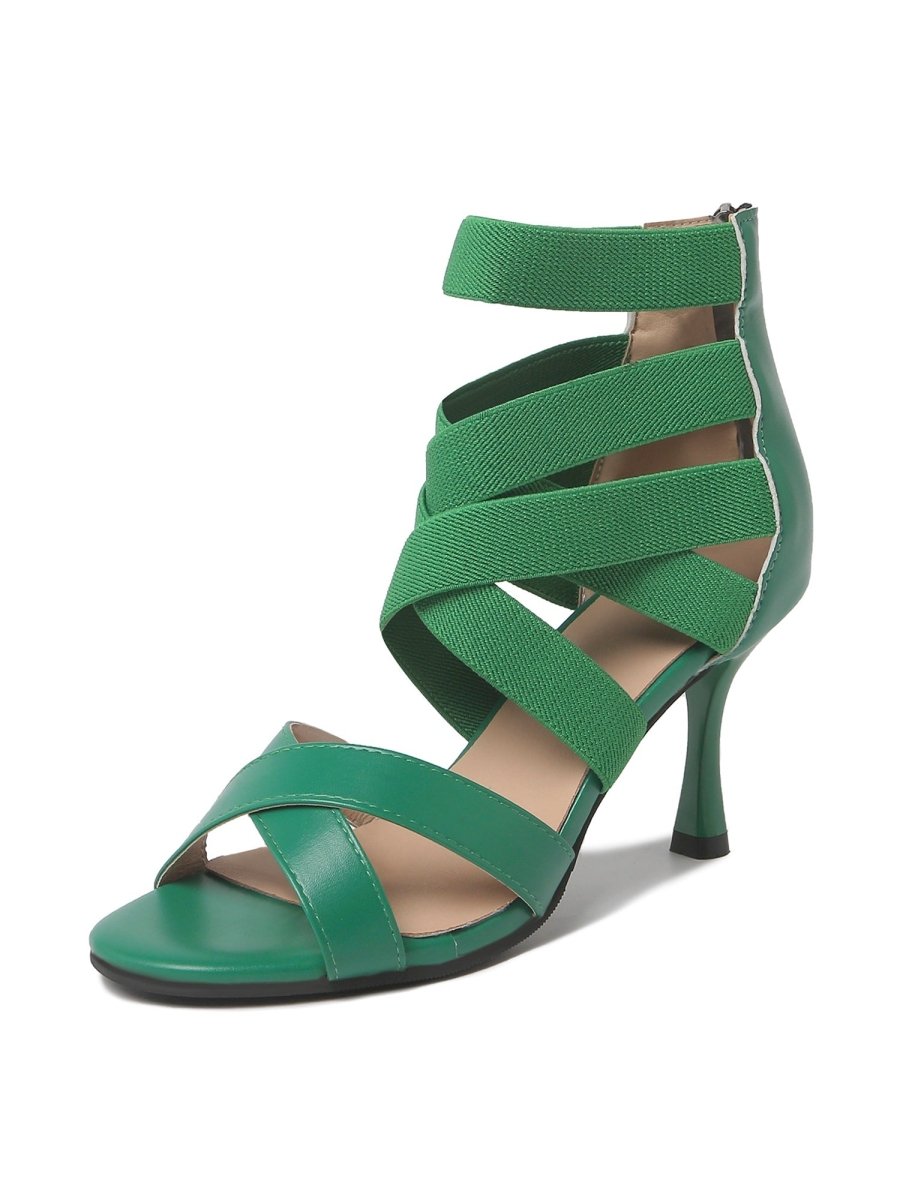Stella | Green Heels by J.Adams – Don't Panic Shoes