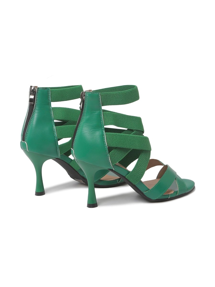 Stella | Green Heels by J.Adams – Don't Panic Shoes