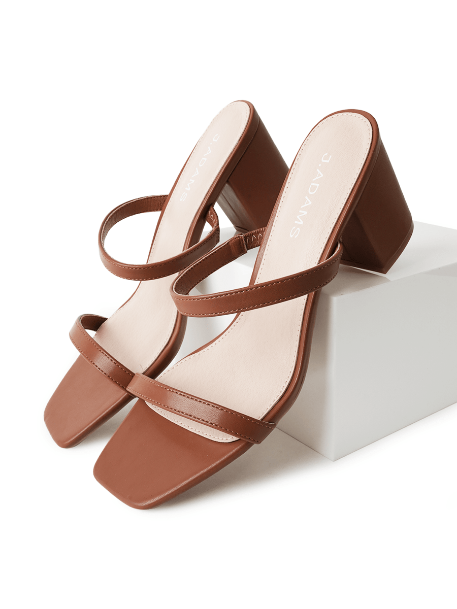 Stormi | Brown Heels by J.Adams – Don't Panic Shoes