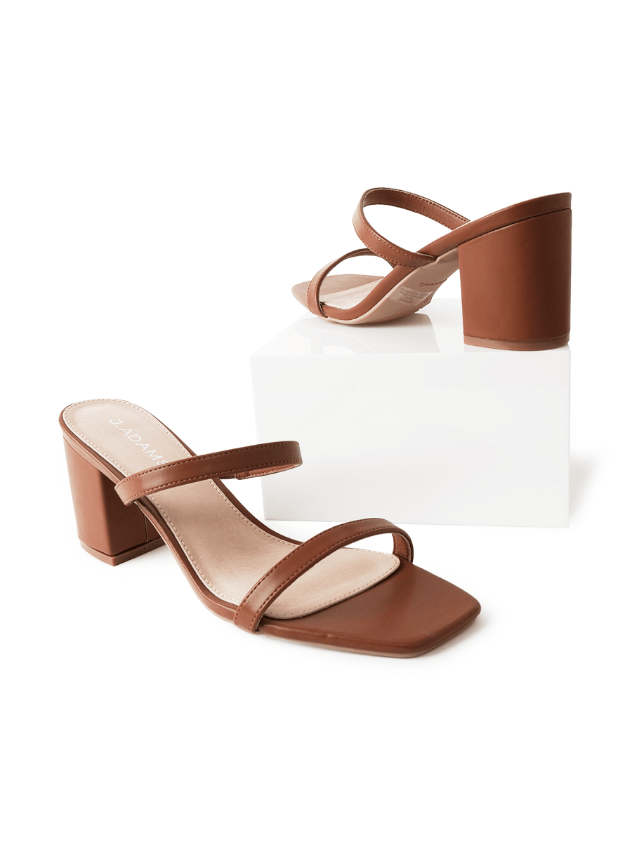 Stormi | Brown Heels by J.Adams – Don't Panic Shoes