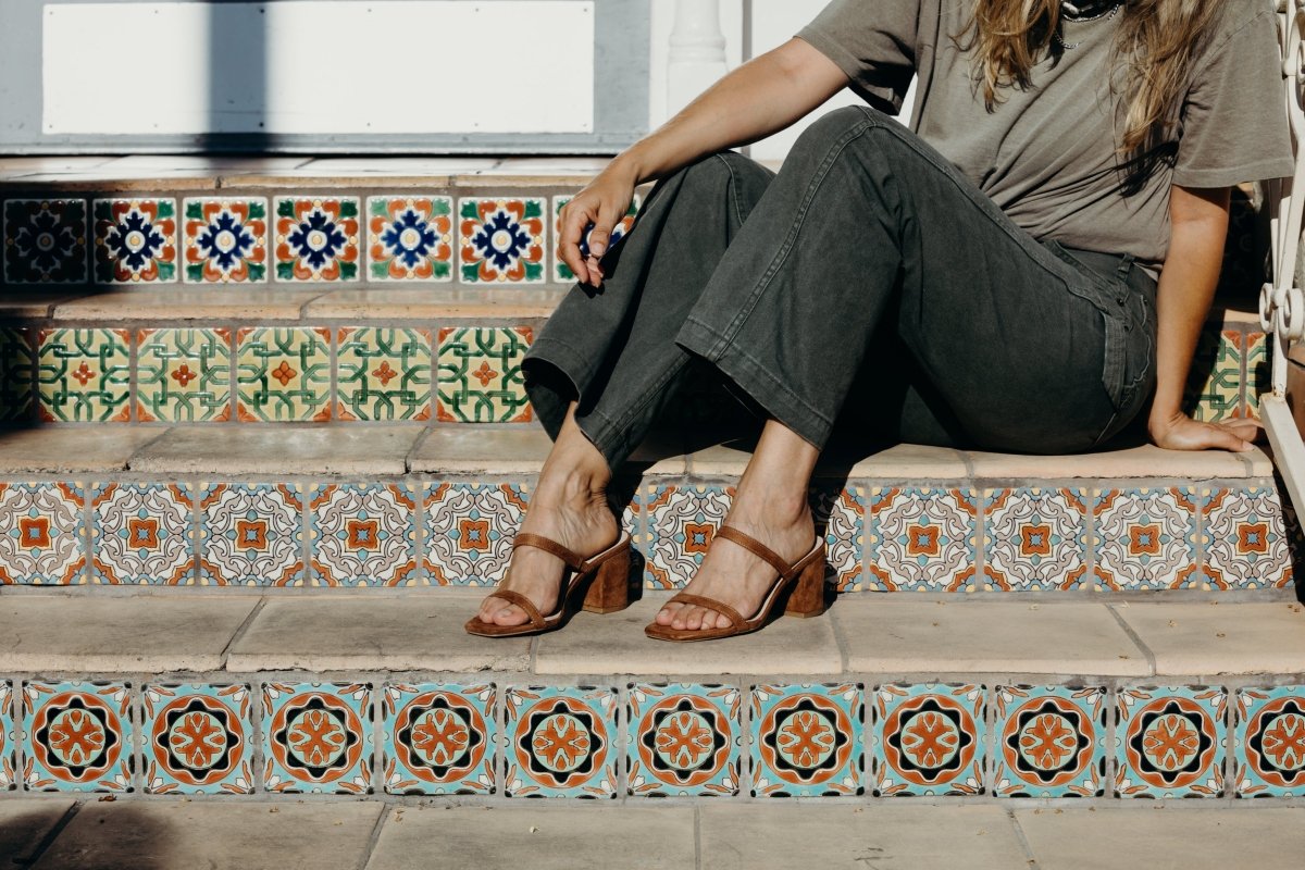 Stormi | Chestnut Suede Heels by J.Adams – Don't Panic Shoes